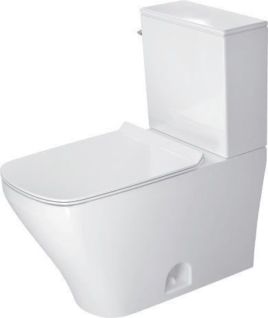 DURAVIT DuraStyle Two-Piece Toilet Kit, Left Hand Lever, White D4055200