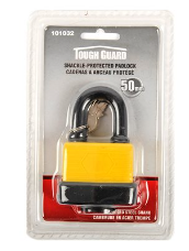 PADLOCK LAMINATED 50MM WITH PLASTIC COVER PLATED