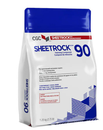 CGC Sheetrock Sheetrock 90, Patching-Type Joint Compound, 1.25 kg Bag