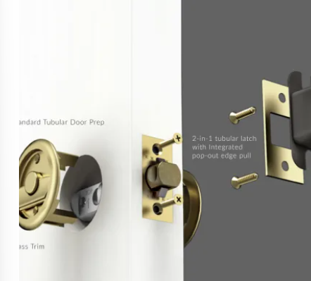 EMTEK Standard Pocket Door Lock