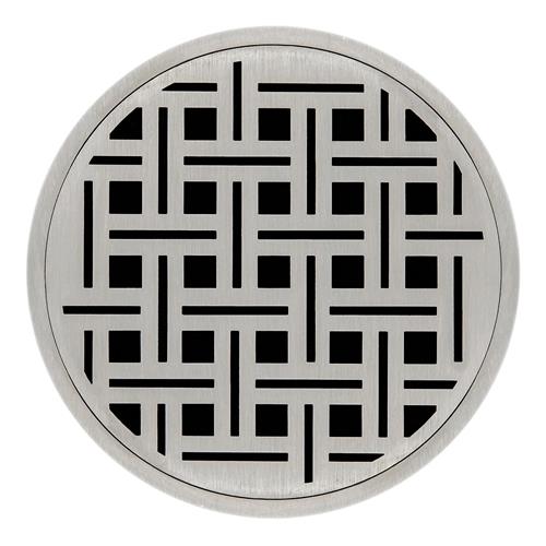 5in Round RVD 5 High Flow Complete Kit with Weave Pattern Decorative Plate, 3in Outlet