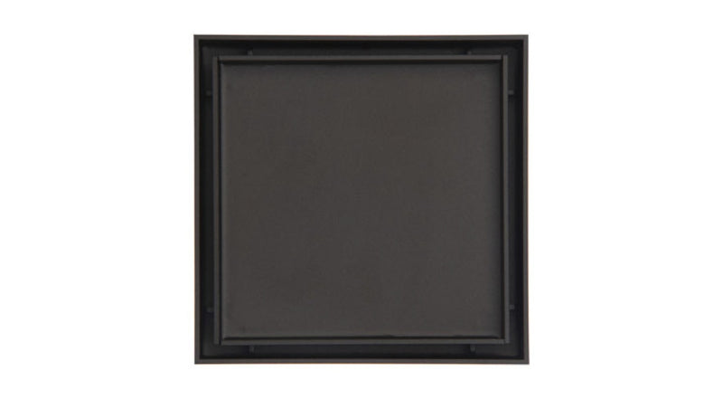 Infinity Drain 4x4 in. LTD 4 Tile Insert Complete Kit in Matte Black with ABS Drain Body