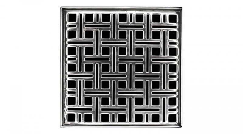 5in x 5in VD 5 High Flow Complete Kit with Weave Pattern Decorative Plate, 3in Outlet