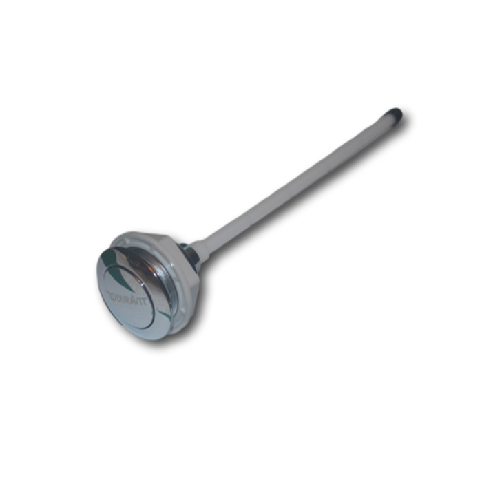 DURAVIT Push Button Single Flush with Duravit Logo, Chrome  Flush button 0075091000