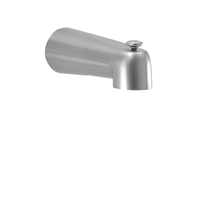 AQUABRASS 11812 SQUARE TUB SPOUT WITH DIVERTER 7 inch