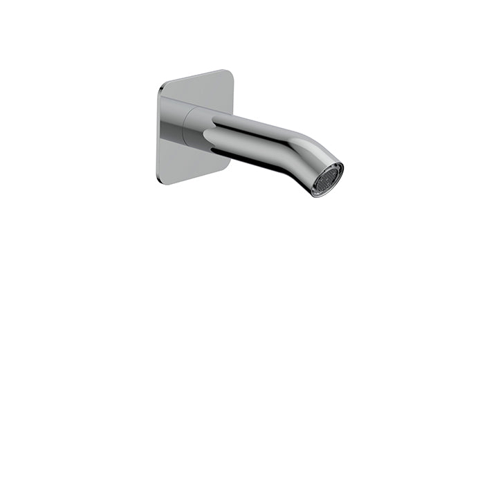 AQUABRASS 12032 ROUND WALLMOUNT TUB SPOUT 4'' 3/4