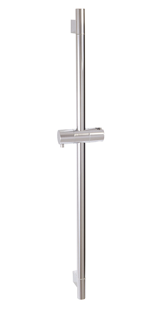 AQUABRASS 12686 ROUND SHOWER RAIL ONLY WITH SLIDER