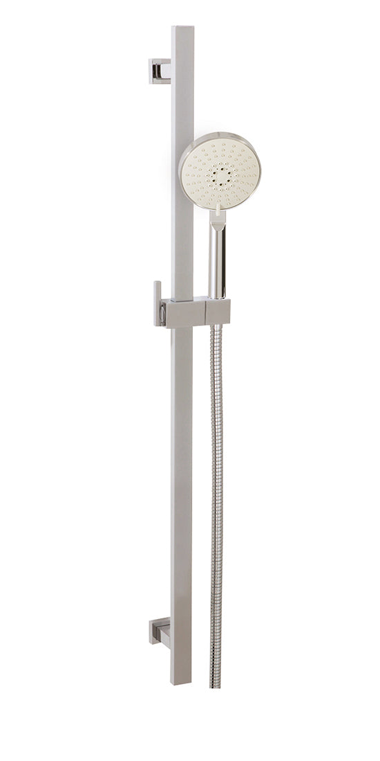 AQUABRASS 12716 COMPLETE SQUARE SHOWER RAIL - 5 FUNCTIONS