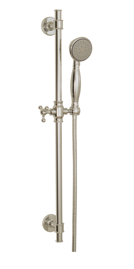 AQUABRASS 12762 COMPLETE ROUND  SHOWER RAIL - 5 FUNCTIONS