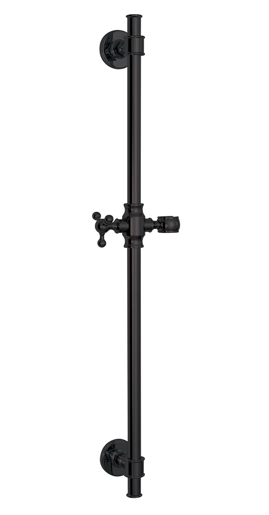 AQUABRASS 12763 CLASSIC ROUND SHOWER RAIL WITH SLIDER