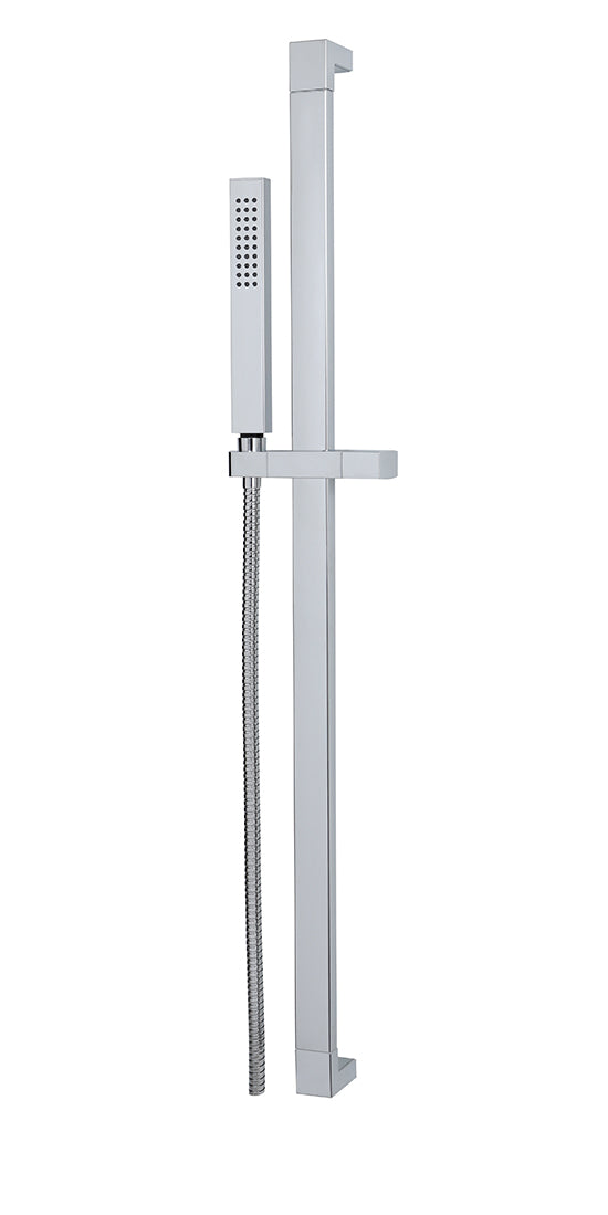 AQUABRASS 12794 COMPLETE SQUARE SHOWER RAIL - 1 FUNCTION