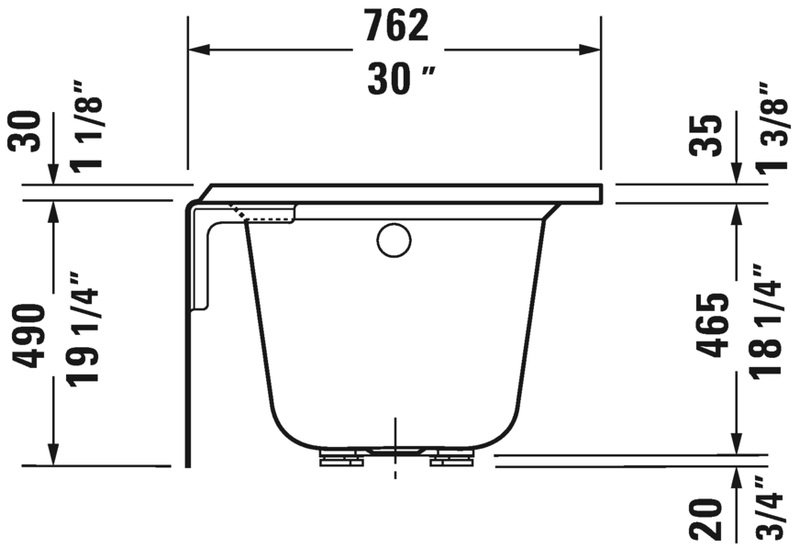 DURAVIT Architec Alcove Bathtub White 700355000000090