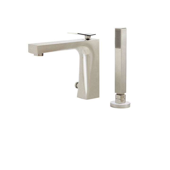 AQUABRASS 19074 2-piece deckmount tub filler with handshower