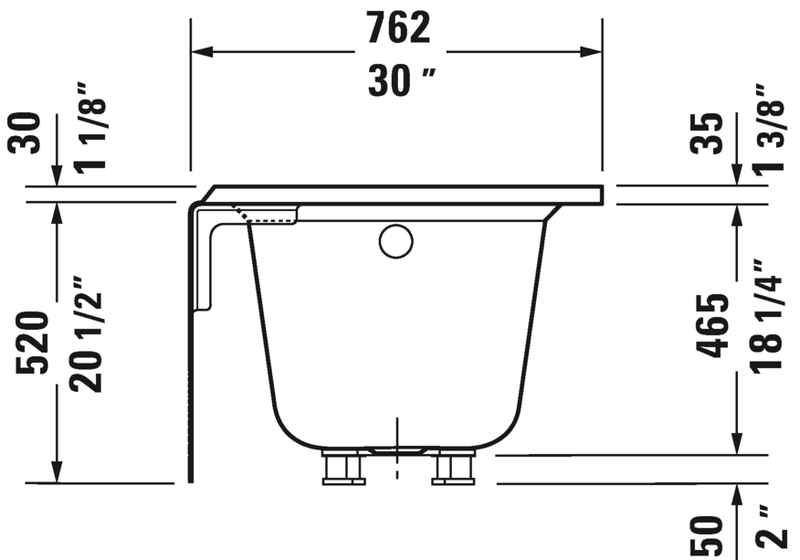 DURAVIT Architec Alcove Bathtub White 700355000000091