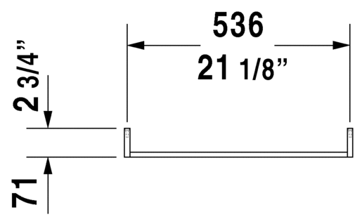 DURAVIT Accessories Towel rail 0030371000