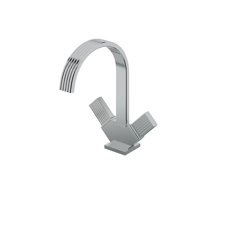 AQUABRASS 34014 TOSCA SINGLE HOLE LAV FAUCET - 2 HANDLES