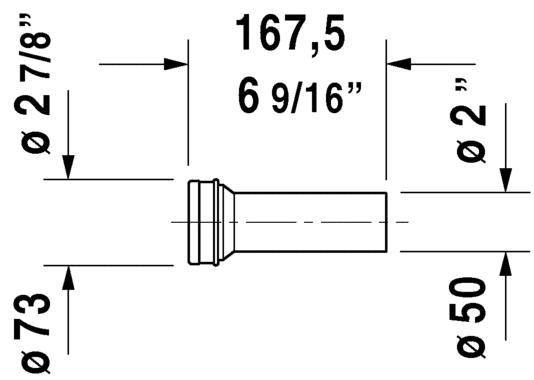 DURAVIT Accessories Outlet connector 0050060000