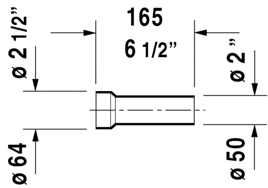 DURAVIT Accessories Outlet connector 0050060000