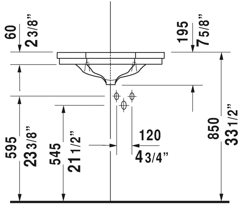 DURAVIT 1930 Series Corner Sink White 0793420000