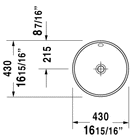 DURAVIT Architec Undermount Sink White 0468400000