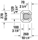 DURAVIT 1930 Series Pedestal White 0857910000