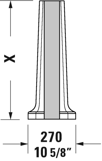 DURAVIT 1930 Series Pedestal White 0857910000