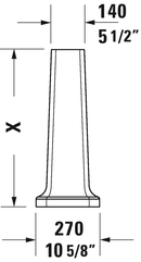 DURAVIT 1930 Series Pedestal White 0857910000