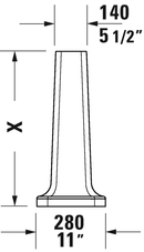 DURAVIT 1930 Series Pedestal White 0857900000