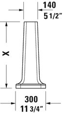 DURAVIT 1930 Series Pedestal White 0857900000
