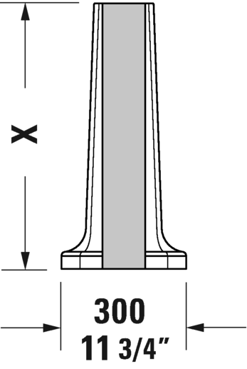 DURAVIT 1930 Series Pedestal White 0857900000