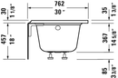 DURAVIT Architec Alcove Bathtub White 700442000000090