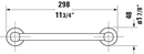 DURAVIT D-Code Tub Handle Chrome 0099141000