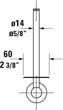 DURAVIT D-Code Spare Roll Holder Chrome 0099151000