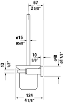 DURAVIT D-Code Brush Set Chrome 0099271000
