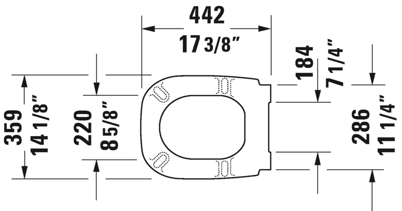 DURAVIT D-Code Toilet Seat White 0067390000