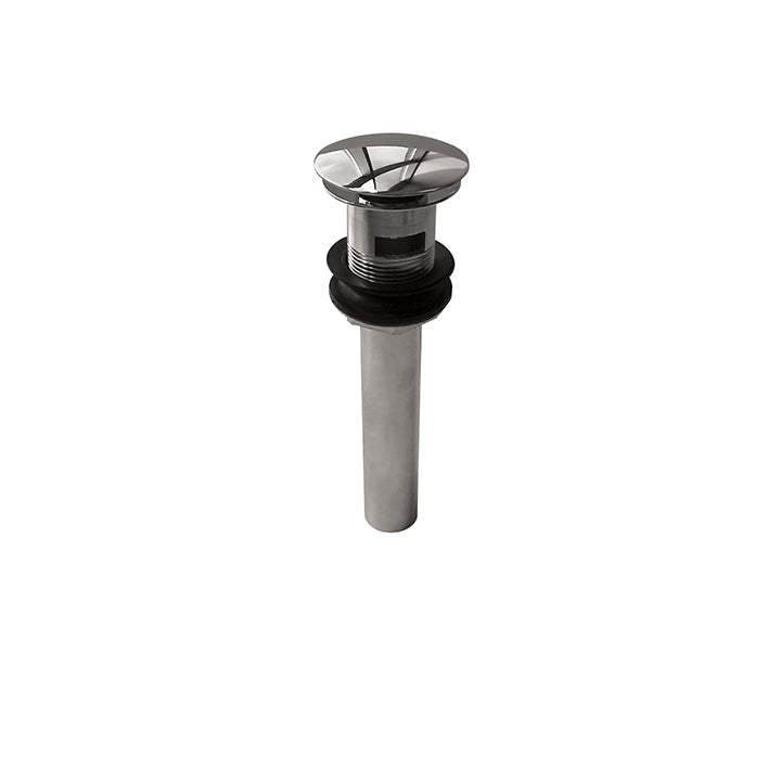 AQUABRASS 626 1 1/4" round press pop-up drain