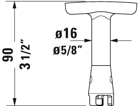 DURAVIT Inspection Key for Exchange, Gv 1003420000,1003430000  1003440000