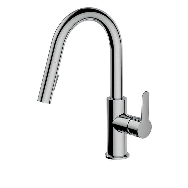 AQUABRASS 6545B BARLEY PREP PULL-DOWN DUAL STREAM KITCHEN FAUCET