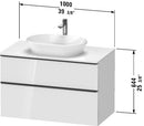 DURAVIT D-Neo Two Drawer Wall-Mount Vanity Unit DE49680BD