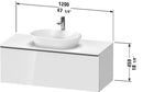 DURAVIT D-Neo One Drawer Wall-Mount Vanity Unit DE49490BD