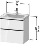 DURAVIT D-Neo One Drawer Wall-Mount Vanity Unit DE43540BD