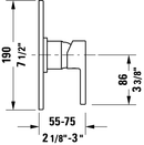 DURAVIT Pressure Balance Valve B04290010U10