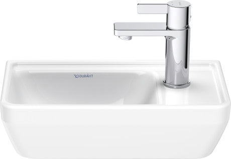 DURAVIT D-Neo Small Handrinse Sink White with WonderGliss 07394000411