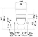 DURAVIT Darling New Two-Piece Toilet Kit White with Seat D2101000
