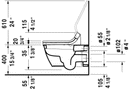 DURAVIT Darling New Wall-Mounted Toilet White 2544090092