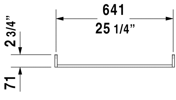 DURAVIT Accessories Towel rail 0030471000