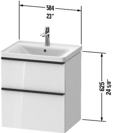 DURAVIT D-Neo Vanity Unit Wall-Mounted DE43590BD