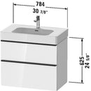 DURAVIT D-Neo Vanity Unit Wall-Mounted DE43770BD