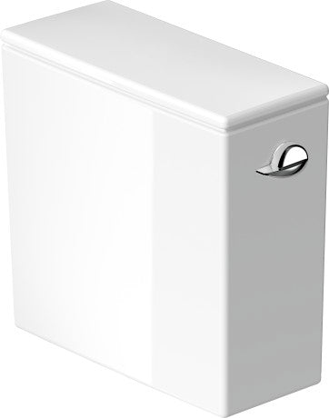 DURAVIT DuraStyle Tank for Single Flush 1.28g Two Piece Toilet, Right Hand Lever, White 09352000U4