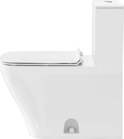 DURAVIT DuraStyle One-Piece Toilet Kit White with HygieneGlaze, Dual Flush, 1.32, 0.92 GPF, Top Button Flush D4052120
